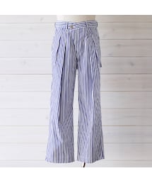 BLACK&BLUE | 2タックワイドパンツ ロンドンストライプ(その他パンツ)