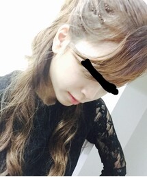 ハーフアップ | アリアナヘアーしようとしたけどなりきれませんでしたの失敗作(笑)(その他ヘアアクセサリー)