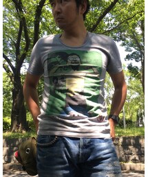 別アングル 😊 | きっと のび太 ＆ ドラえもん なんだろう (Tシャツ/カットソー)