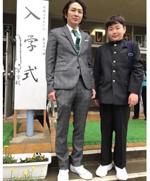 長男とツーショット 😶👍 | スーツジャケット