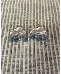 雨ピアス　雑貨屋さんで購入 | ピアス（両耳用）