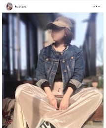 tuetanさん💕 | お揃いデニジャケ❤️襟元きちんとキレイでワタクシとはえらい違い😂❤️(その他)