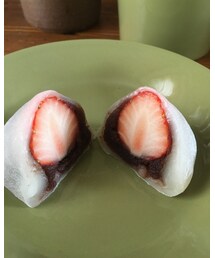 いちご大福🍓作りました | 切り餅でできる簡単バージョン✨(食器/キッチン)