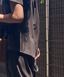 UNIQLO | クレープジャージーフレンチスリーブTシャツ(シャツ/ブラウス)