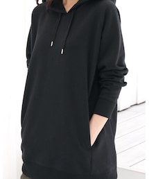 AZUL by moussy | ダンボールニットチュニックプルオーバー(パーカー)