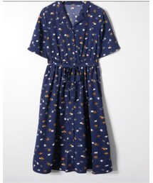 RETRO GIRL | 開襟花柄ガウンOP(ワンピース)