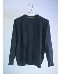 【母おさがり】ラウンドネックカーディガン 黒(カーディガン/ボレロ)