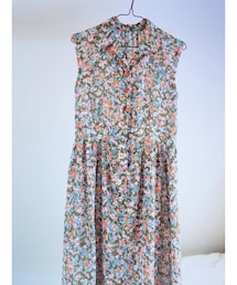 【大叔母おさがり】ノースリーブシャツワンピース(ワンピース)