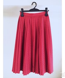 【USED】赤プリーツスカート(スカート)