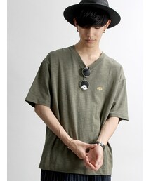 WEGO | スラブ天竺ルーズVネックTシャツ(Tシャツ/カットソー)