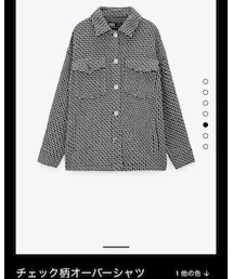 ZARA | チェックオーバーシャツ(ジャケット/アウター)
