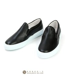 皮革slip-on休閒鞋(その他シューズ)