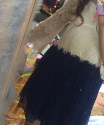 切り替えワンピース
レース✖️ブルースカート(ワンピース)