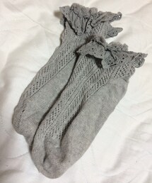 フリル付きグレーソックス(ソックス/靴下)