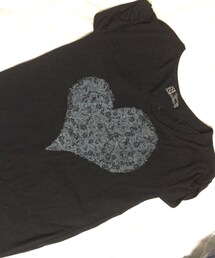 花柄ハートTシャツ(Tシャツ/カットソー)