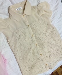 ホワイトシフォンブラウス(シャツ/ブラウス)