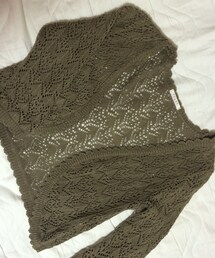 かぎあみカーデ／カーキ(カーディガン/ボレロ)