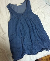 デニム生地タンクトップ(タンクトップ)