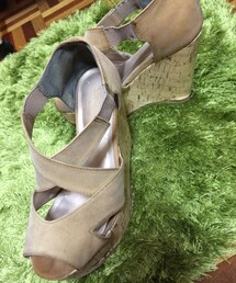 厚底サンダル／ベージュ(サンダル)