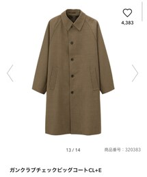 GU | ガンクラブチェックビックコート(ジャケット/アウター)