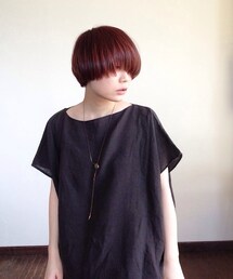 KOMO 手縫いリネンスクエアカットソー(Tシャツ/カットソー)