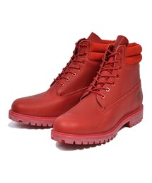 Timberland | ティンバーランド 6 IN DOUBLE COLLAR BOOT 6インチ ダブルカラー ブーツ A14LE 15FA ABC-MART限定 RED OUT(シューズ)