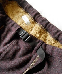 インレイツイード×マイクロファイバーボア アンクルカットテーパード(その他パンツ)