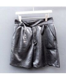 Bernabeu | Puレザーニット グルカショーツ(その他パンツ)