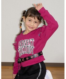 ZIDDY | 肩あき切り替え💖ピンクスエット🔝トップス(トップス)