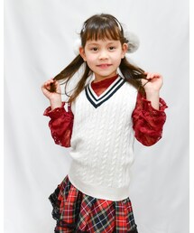 GU | GU ニットケーブルベスト(トップス)