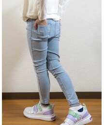 ZARA | 春夏カラーのデニムスキニー(デニムパンツ)