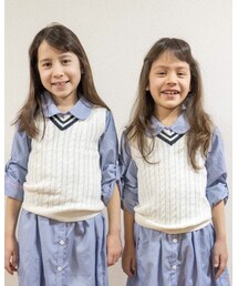 GU | ニットベストも双子コーデ💖(ベスト)