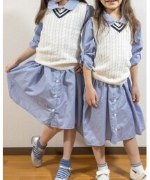 西松屋 | プチプラ☺️シャツワンピース(シャツワンピース)