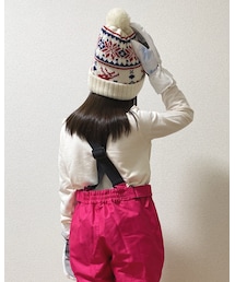 Mac House | 可愛い白ニット帽❄️色違いで妹とオソロ(ニットキャップ/ビーニー)