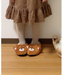 🐕柴犬ルームもふもふスリッパ | 冬は床が冷たいからと購入✨騒音防止の効果も◎(その他シューズ)