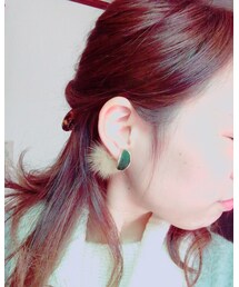 ファーイヤリング | イヤリング