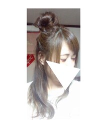 ヘアー | ハーフアップにカラーマスカラ(その他)