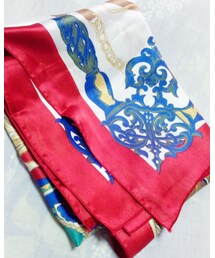 スカーフ | おばぁちゃんがむかし使ってたのもらった😂(ストール/ショール)