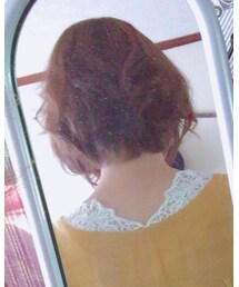 うしろ | タンクのレース部分がいい感じにひょっこりと🤗(タンクトップ)