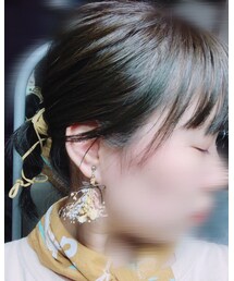 Chaco | 今回はお花はつけてない～ 紐のみ〜💓(ヘアアクセサリー)