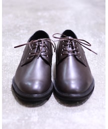 HIDEAWAYS BLACK | COW LEATHER スムース プレーントゥ(シューズ)