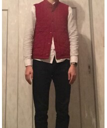 UNIQLO | UNIQLO AND LEMAIRE MEN リネンコットンシャツ オフホワイト(シャツ/ブラウス)