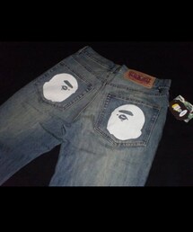 A BATHING APE | a bathing ape ケミカルウォッシュデニム(デニムパンツ)