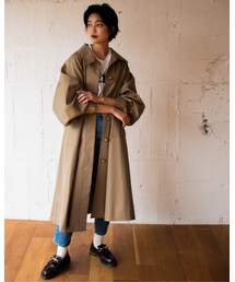 manonfripes | ステンカラーコート