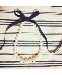 真珠の首飾り、お手製。(ネックレス)