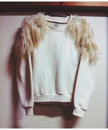 ファー付きトレーナー(スウェット)