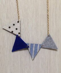 フラッグネックレス(青)(ネックレス)