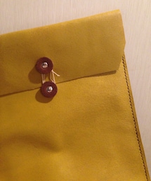 ハンドメイド革の書類ケース(クラッチバッグ)