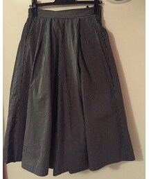 no brand | ストライプのガウチョパンツ(その他パンツ)