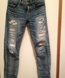 bit blue | ダメージデニムパンツ(デニムパンツ)